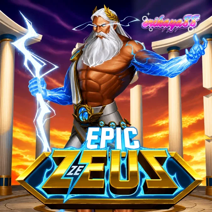 Tampilan grid 6x5 dalam permainan slot Epic Ze Zeus